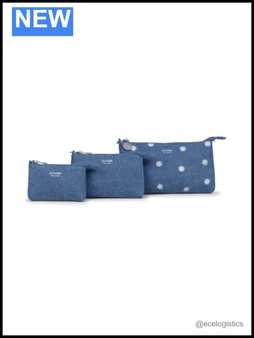 3-Piece Pouch Set with Crossbody Strap, Machine Washable Organizer for Baby Gear